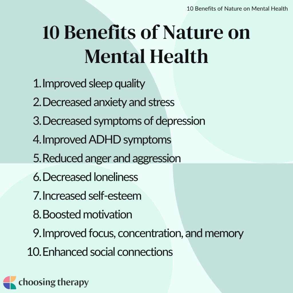 Exploring The Benefits Of Nature On Mental Well-being