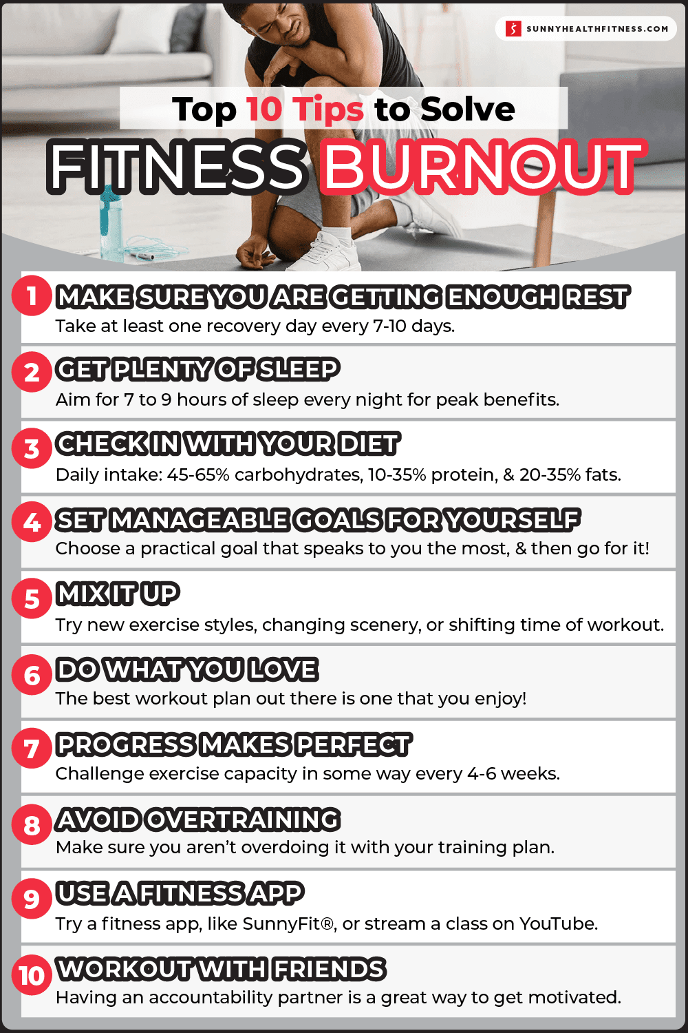 Top 10 Tips For Preventing Exercise-Related Burnout