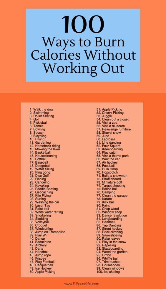 10 Effective Ways To Burn Calories Without Exercise