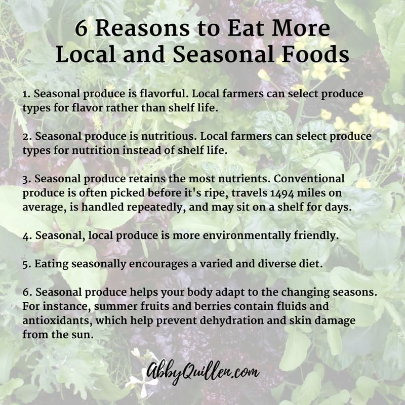 Key Benefits Of Eating Seasonal Produce